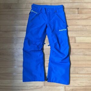 Burton Boys Gore-Tex Snow Pants Blue Waterproof Snowboard Ski Size S 8 26x24